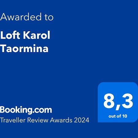 Loft Karol Taormina Apartment Gaggi Bagian luar foto