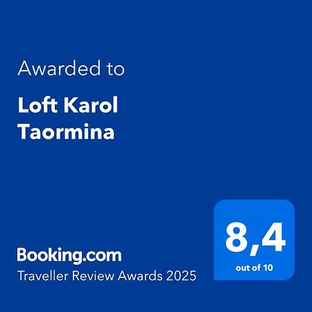Loft Karol Taormina Apartment Gaggi Bagian luar foto