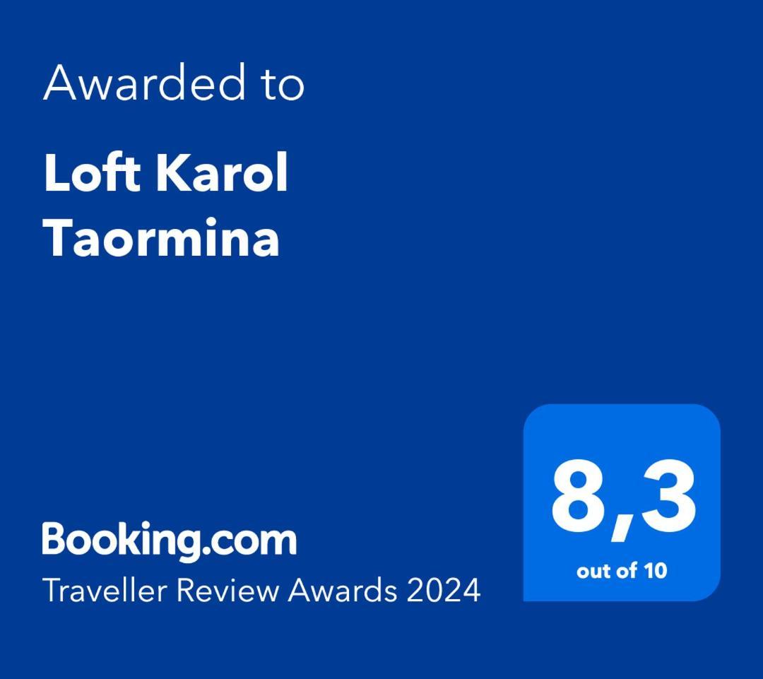 Loft Karol Taormina Apartment Gaggi Bagian luar foto