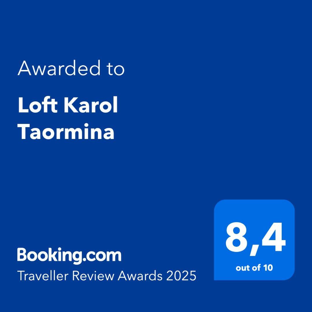 Loft Karol Taormina Apartment Gaggi Bagian luar foto